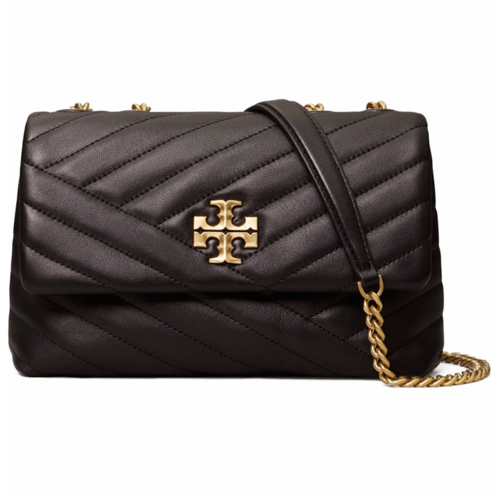 Kira Chevron Leather Convertible Shoulder Bag Tory Burch
